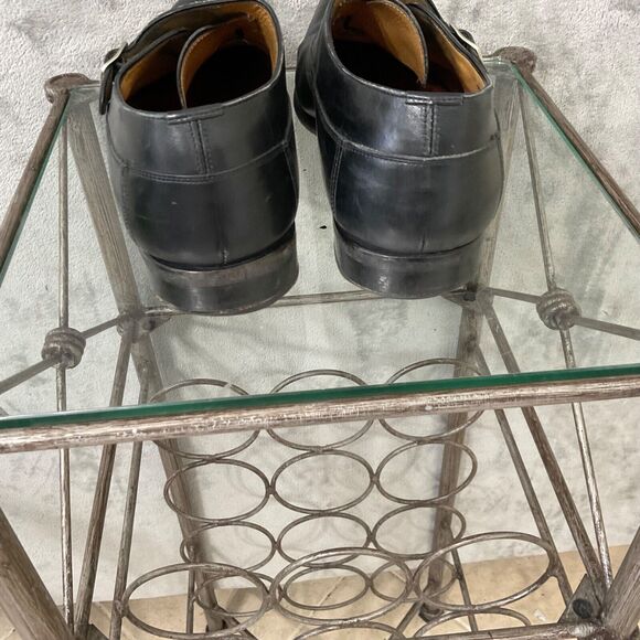 Carlos Santos Monk Strap Dress Shoes Men’s size  US 9.5 Black
